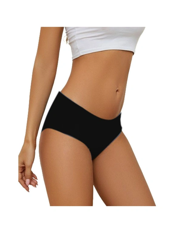 Women’s Seamless No Show Underwear - 3 Pack - Black, White, Blue, hi-res image number null