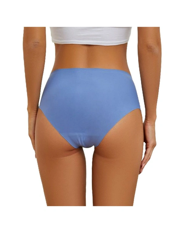 Women’s Seamless No Show Underwear - 3 Pack - Black, White, Blue, hi-res image number null