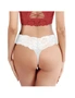 Lace Thongs for Women - 3 Pack - Black, White, Red, hi-res