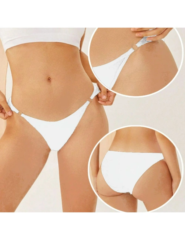 Women's Illumination String Bikini Panties - 3 Pack - Black, White, Pink, hi-res image number null