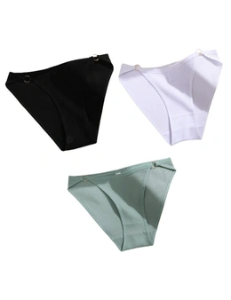 Women's Illumination String Bikini Panties - 3 Pack - Black, White, Light Green