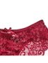 Womens Lace Half Back Coverage Panties - 3 Pack - Black, White, Wine Red, hi-res