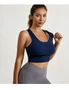 Womens Sports Bras - 2 Pack - Purple Grey and Navy blue, hi-res