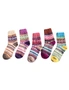 Soft Wool Socks 5packs (Coffee, Blue, Pink, Purple & Skin), hi-res