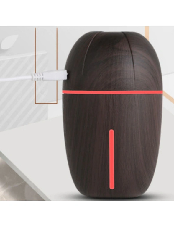 USB Essential Oil Aroma Diffusers - Portable - Dark Brown, hi-res image number null