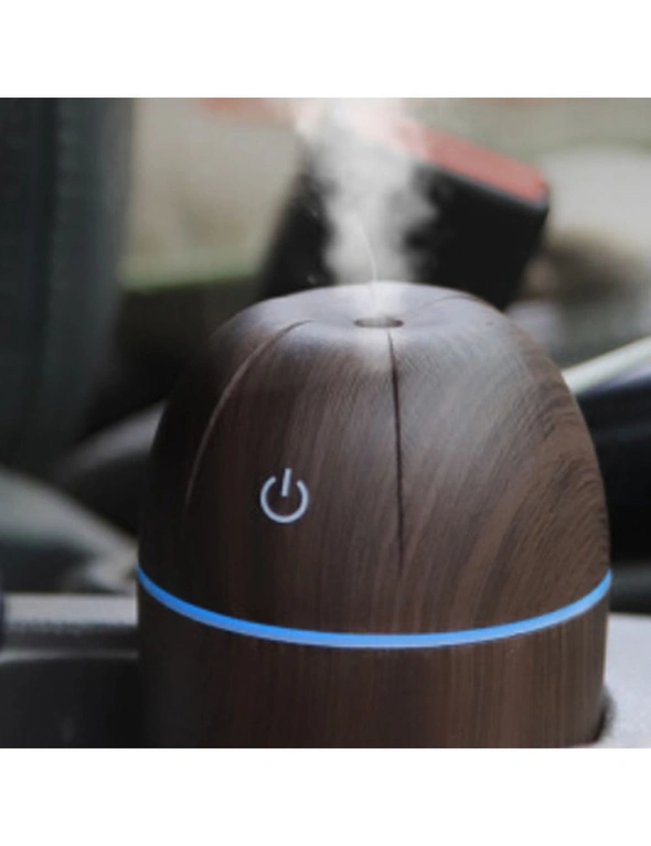 USB Essential Oil Aroma Diffusers - Portable - Dark Brown, hi-res image number null