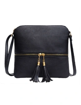 Tassel Charm Crossbody Purse - Perfect Everyday Bag - Comes with Zipper Closure And Adjustable Shoulder Strap