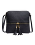Tassel Charm Crossbody Purse - Perfect Everyday Bag - Comes with Zipper Closure And Adjustable Shoulder Strap, hi-res