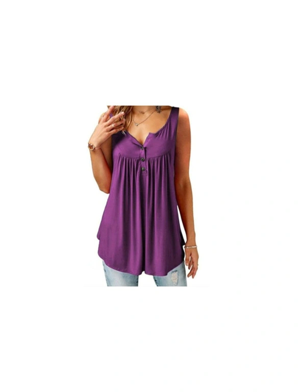 Women's Sleeveless Top - Purple, hi-res image number null