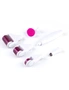 6 in 1 Derma Roller Set - Purple with White - Achieve glowing skin without paying for professional microneedling treatments, hi-res