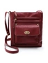 Cross-Body Bag with Clasp - Red - Fashionable - Comes With Soft Adjustable Shoulder Strap Zipper, hi-res