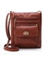 Cross-Body Bag with Clasp - Light Brown- Fashionable - Comes With Soft Adjustable Shoulder Strap Zipper, hi-res