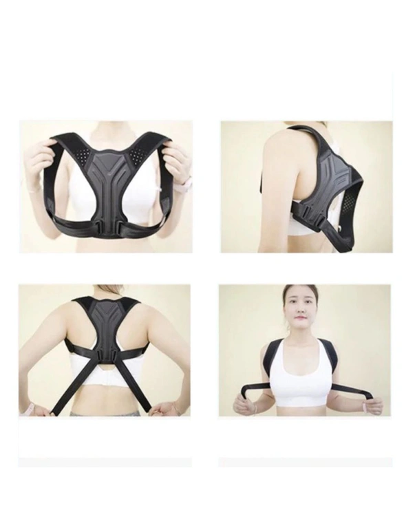 Posture Corrector Back Support - Breathable Adjustable Strap Lightweight Improve your Whole Body Posture - S, hi-res image number null
