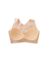 Front Buckle Support Bra - Skin - Easy And Adjustable Front Buckle For Prominent Push-Up Effect-M, hi-res