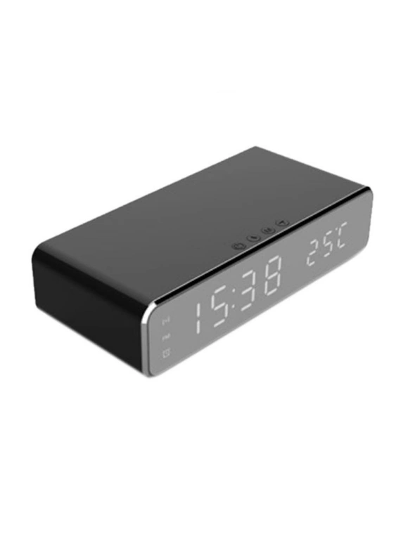 Wireless Alarm Clock Charging Station - No need to plug your device in to a wall charger or USB port, hi-res image number null