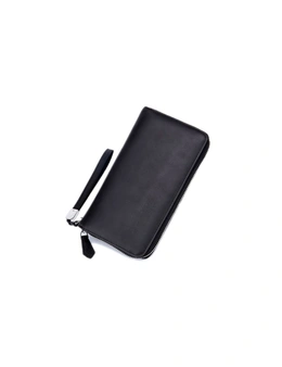 Ladies Genuine Leather Wallets with Card Slots - Can Hold 24 Cards - Black