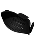 Clip Silicone Colander - Black - Strong Grip Clip Will Keep The Colander in Place Even When Straining Heavy Foods, hi-res