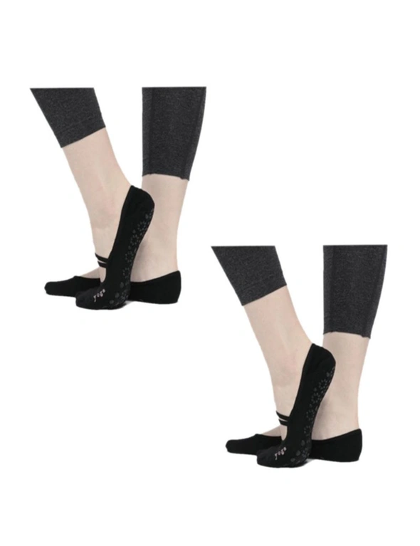 Yoga Socks 2 Packs - Black, hi-res image number null