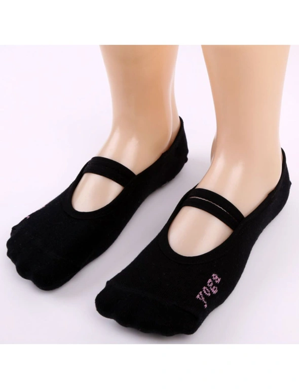 Yoga Socks 2 Packs - Black, hi-res image number null
