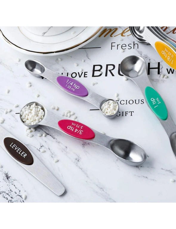 Measuring Spoons Set of 8 pcs - Colourful Set, hi-res image number null