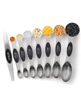 Measuring Spoons Set of 8 pcs - Black Set