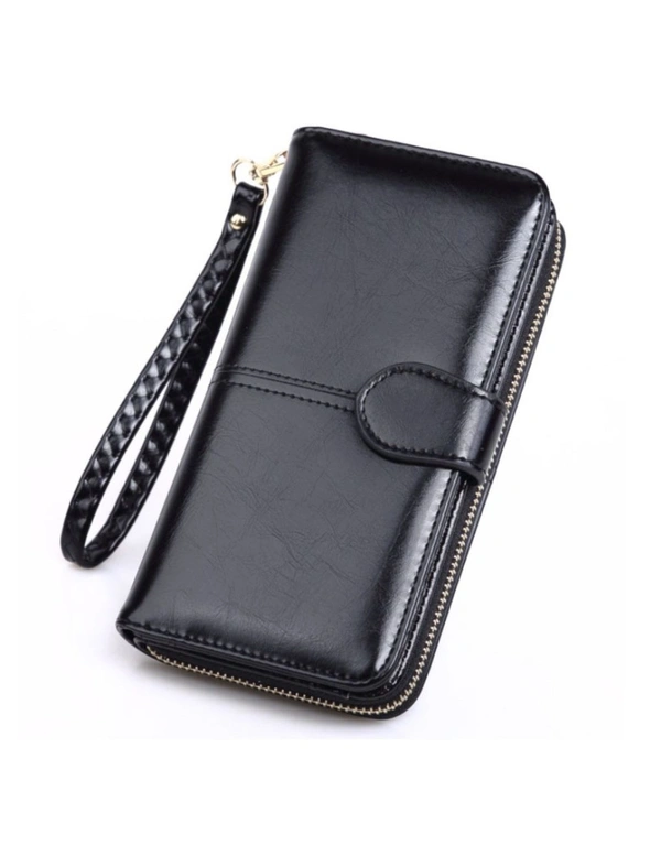 Ladies Purse for Smarphones with Wrist strap - Black, hi-res image number null