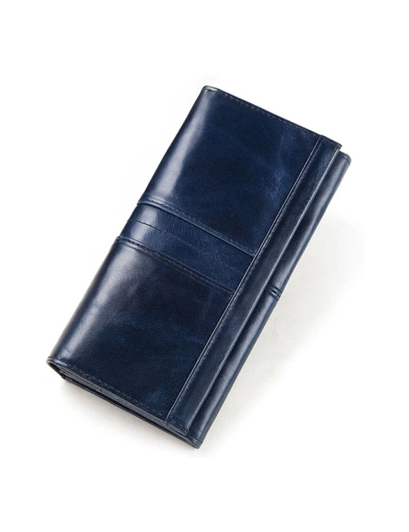 Ladies Classic Tan Wallet - Blue, hi-res image number null