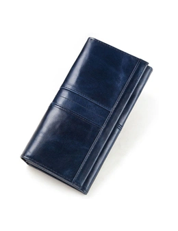 Ladies Classic Tan Wallet - Blue