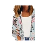 Women's Lace Puff Sleeve Kimono Cardigan Loose Cover Up Casual Blouse Tops Beach Cover Up, hi-res