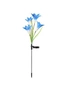 Solar Lily Flower Garden Lights - Blue, hi-res