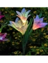 Solar Lily Flower Garden Lights - White, hi-res