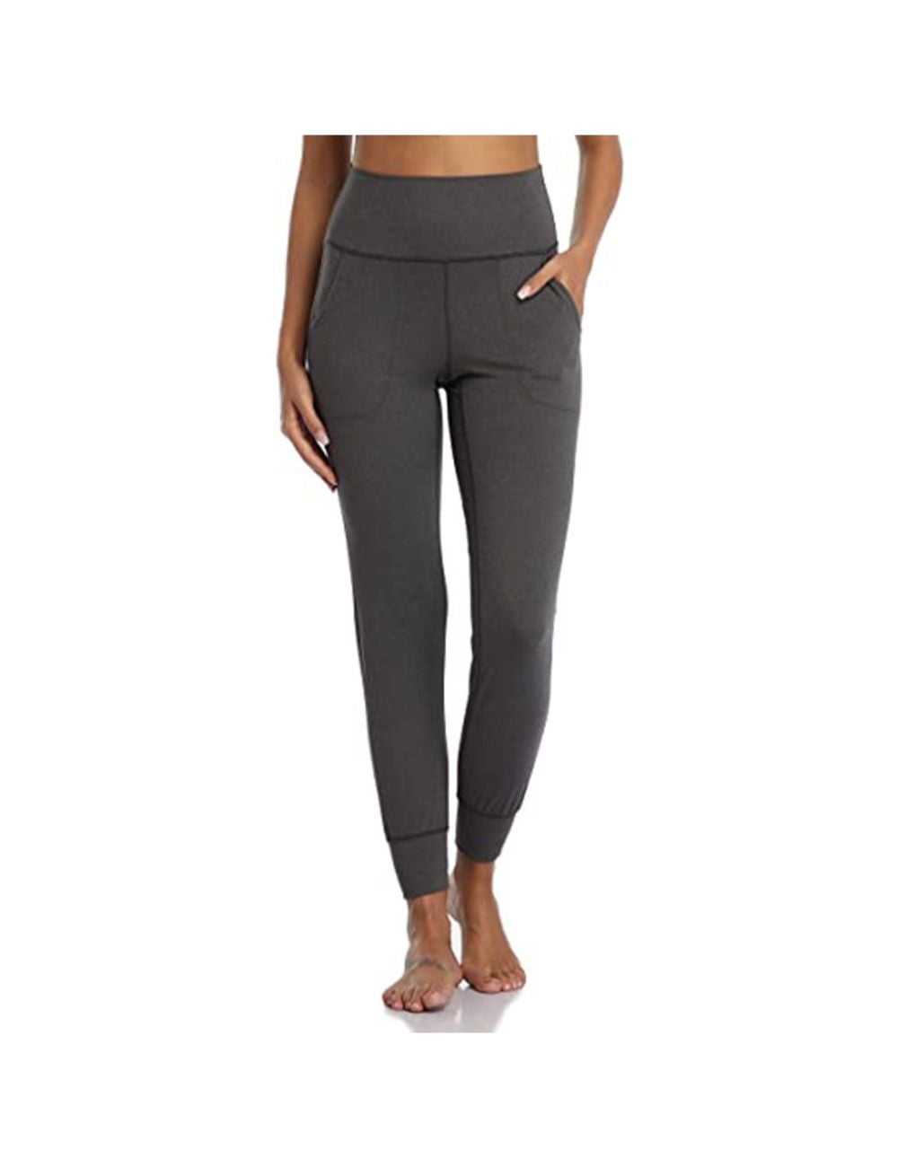 Women's Bottom Sweatpants Joggers Pants Workout High Waisted Yoga Lounge  Pants With Pockets Short Damaged Pants for Women Grey XXL
