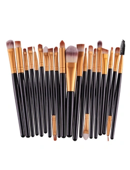 Make up brush set of 20pcs - Black