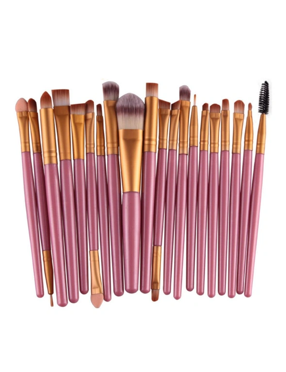 Make up brush set of 20pcs - Pink, hi-res image number null