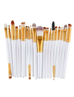 Make up brush set of 20pcs - White