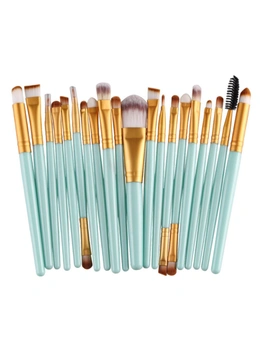 Make up brush set of 20pcs - Green