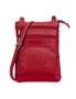 Genuine Leather Crossbody Bag - Red, hi-res