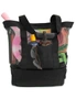 Mesh Picnic Tote Bags with Insulated Compartment - Black, hi-res