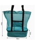 Mesh Picnic Tote Bags with Insulated Compartment - Green, hi-res
