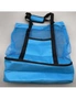 Mesh Picnic Tote Bags with Insulated Compartment - PACK OF TWO - Blue, hi-res