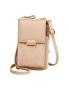 Crossbody Bag with zipper and Card Slots - Beige, hi-res
