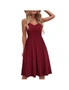 Casual Swing Sundress - Wine Red, hi-res