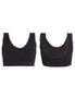Seamless Bra 3-pack - Black, White, Skin - L - Super Soft Comfort Stretch Fabric That Conforms To Your BodyFor Money, hi-res