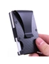 Grid Card Wallet with Clip Slim Wallet for Men, Aluminum Metal Travel Tactical RFID Blocking Card Holder Money Clip, Ideal Men's Gift Grid, hi-res