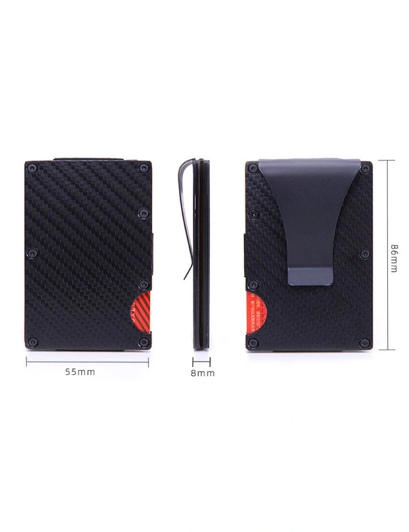 Grid Card Wallet with Clip - Ultra-light and thick body, hi-res image number null