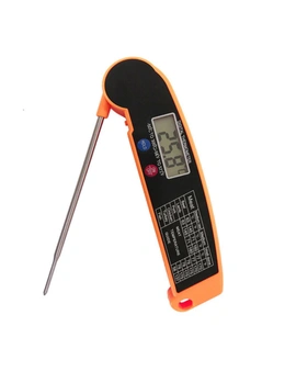 Digital Meat Thermometer - Black with Orange