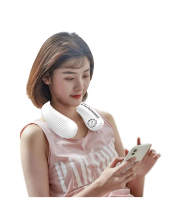Hands Free Bladeless Neck Fan - White, hi-res image number null
