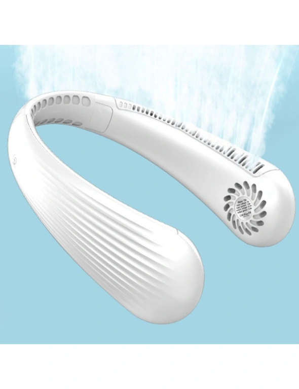 Hands Free Bladeless Neck Fan - White, hi-res image number null