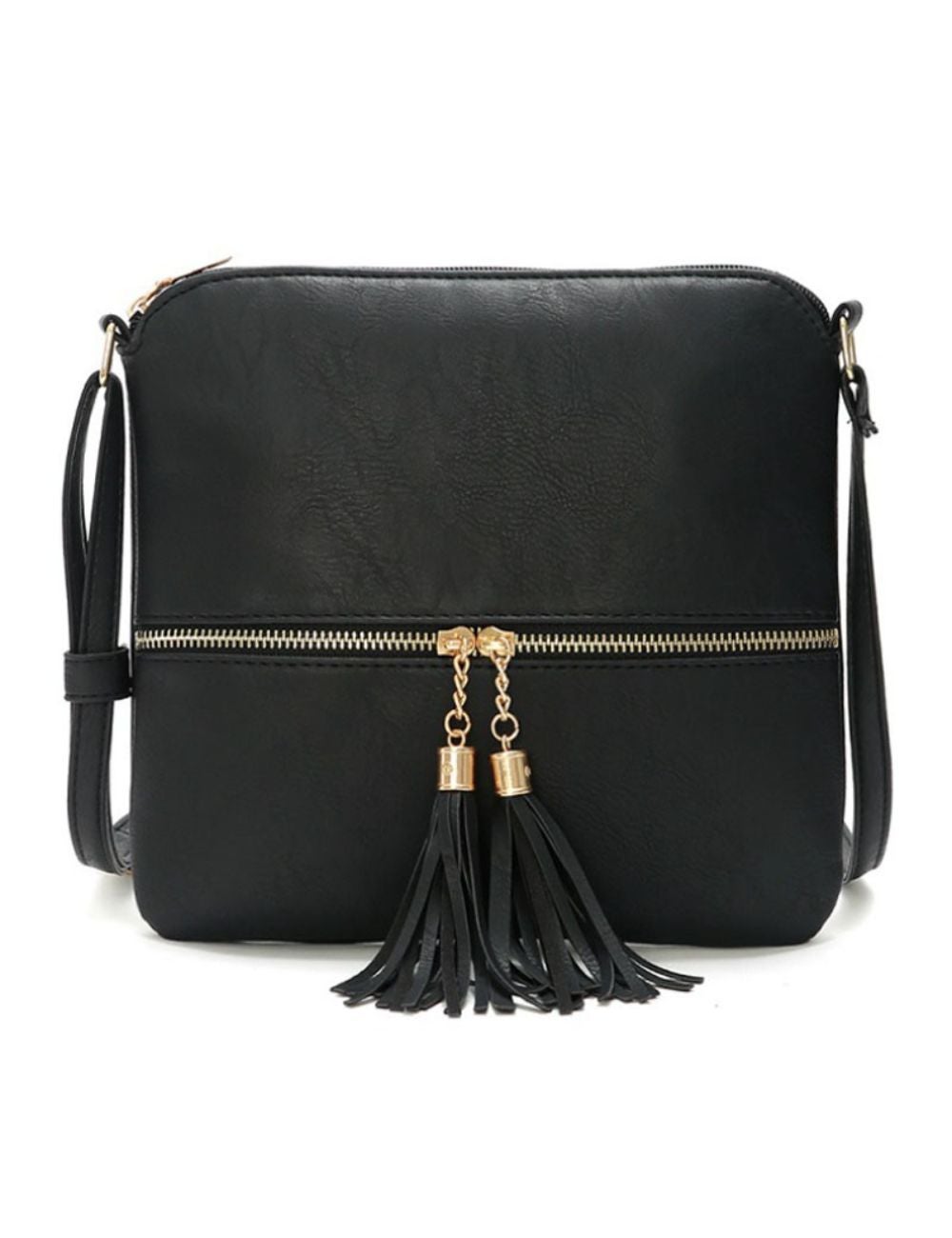 Crossbody Tassel Bag - Black | Rockmans