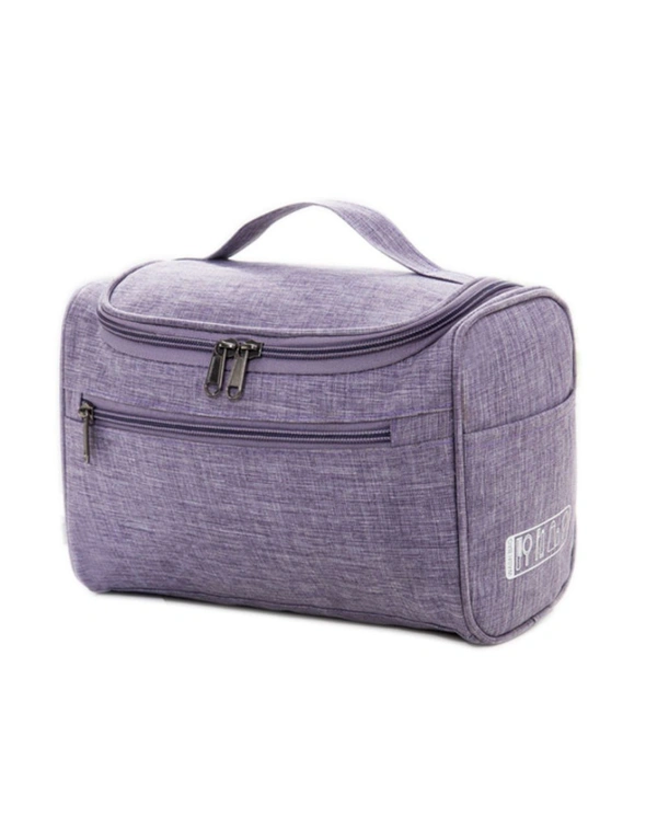 Big Capacity Portable Cosmetic Case - Purple, hi-res image number null